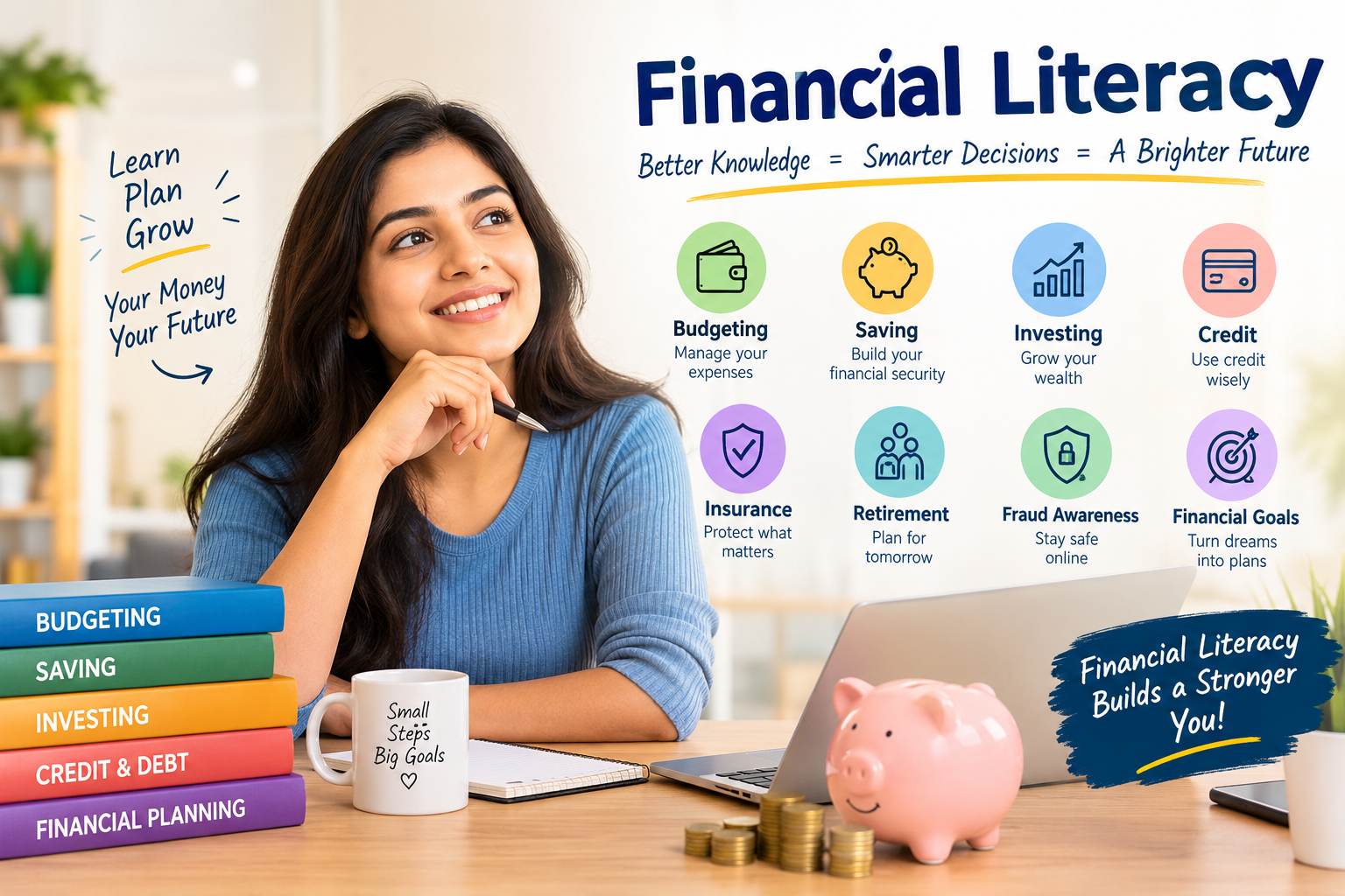 Financial Literacy: The Key to Smarter Money Management#FinancialLiteracy #FinancialEducation #MoneyManagement #PersonalFinance #FinancialPlanning #Budgeting #SavingMoney #Investing #FinancialAwareness #CreditManagement #DebtManagement #FinancialGoals #Mo